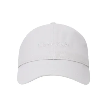 CALVIN KLEIN Cotton Baseball Caps Unisex Pearl Gray