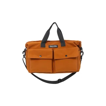 MOK Nylon Travel Bag Unisex Orange Black Green