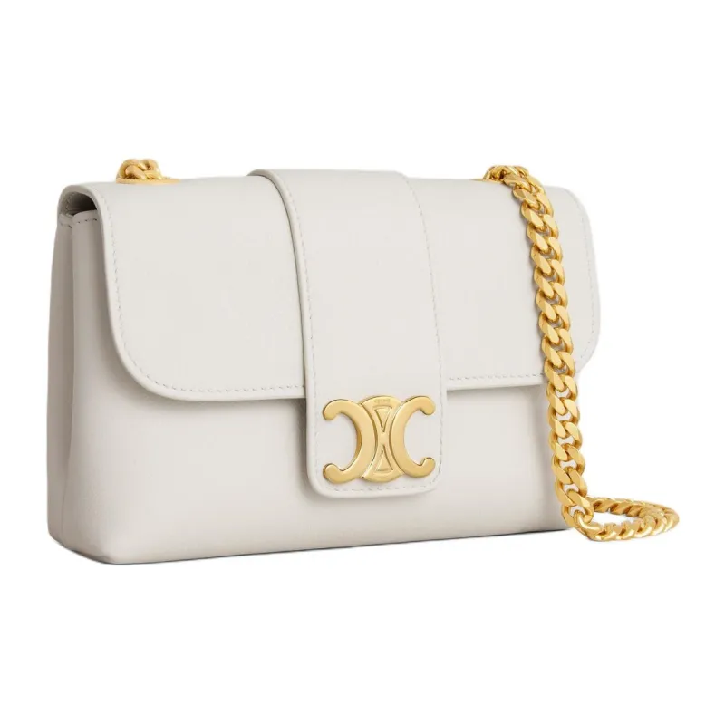 CELINE Victoire Calfskin Crossbody Bag, Shoulder Bag Mini Women's Beige-2