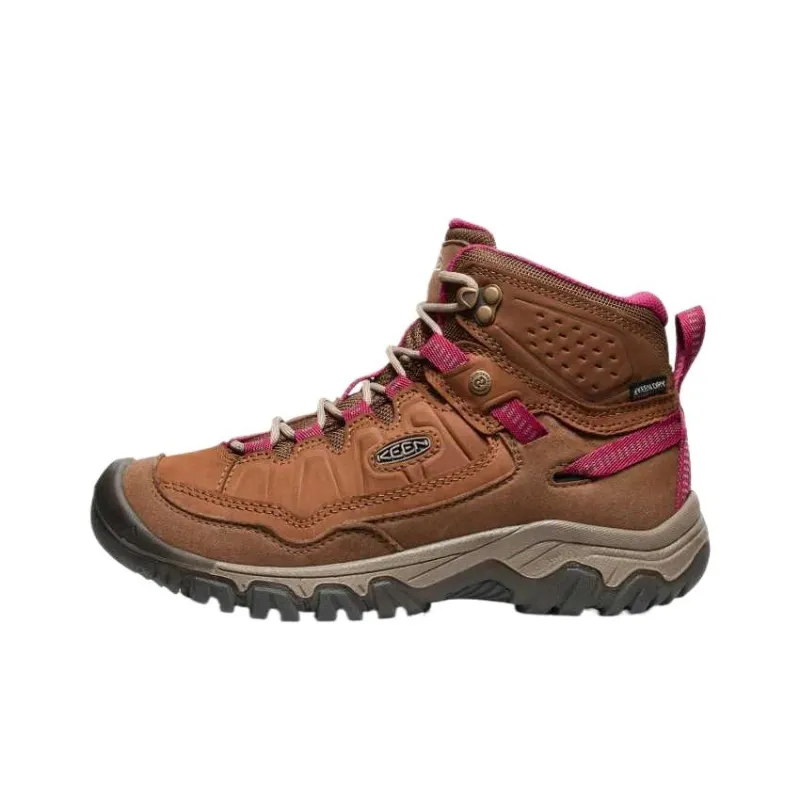 KEEN Targhee 4 Wear-Resistant High-Top Hiking Shoes Women's Dark Brown-0