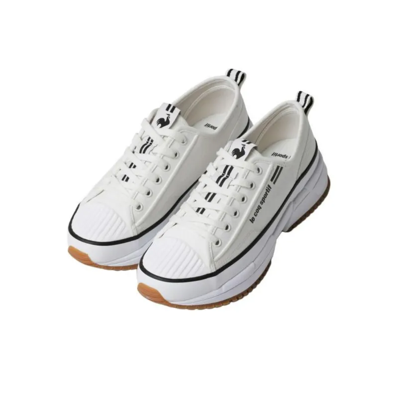 Le Coq Sportif Anti Slip Wear Resistant Low Top Casual Shoes Unisex White-1
