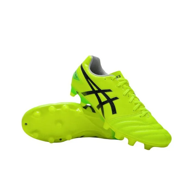Asics AG Rubber Short Studs Anti Slip Wear Resistant Soccer Shoes Unisex Green Loose Fit-2