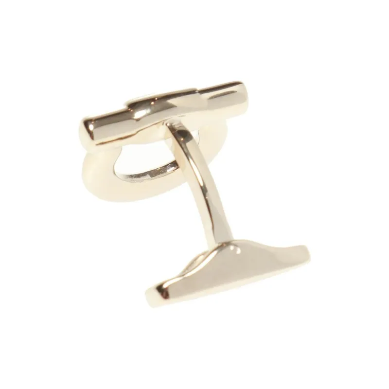 Ferragamo Logo Engraved Cuff Links-1