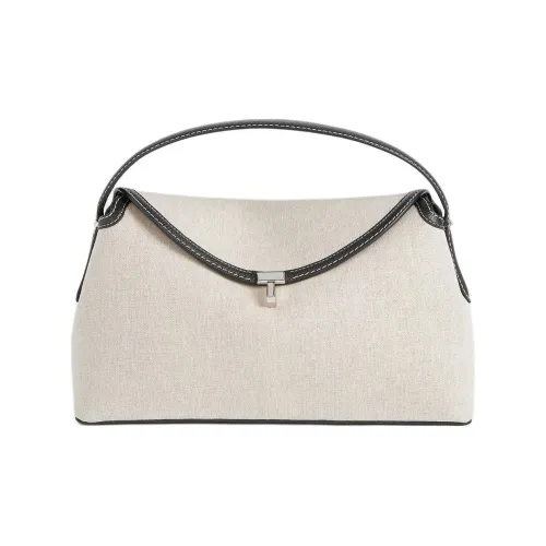 TOTEME Organic Cotton Handbag Women's Beige & Black