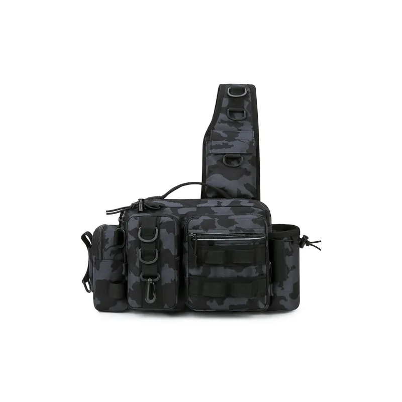 AUNG Polyester Sling Bag Regular Men's Land Camouflage/Camouflage Black/Coyote Brown/Black-4