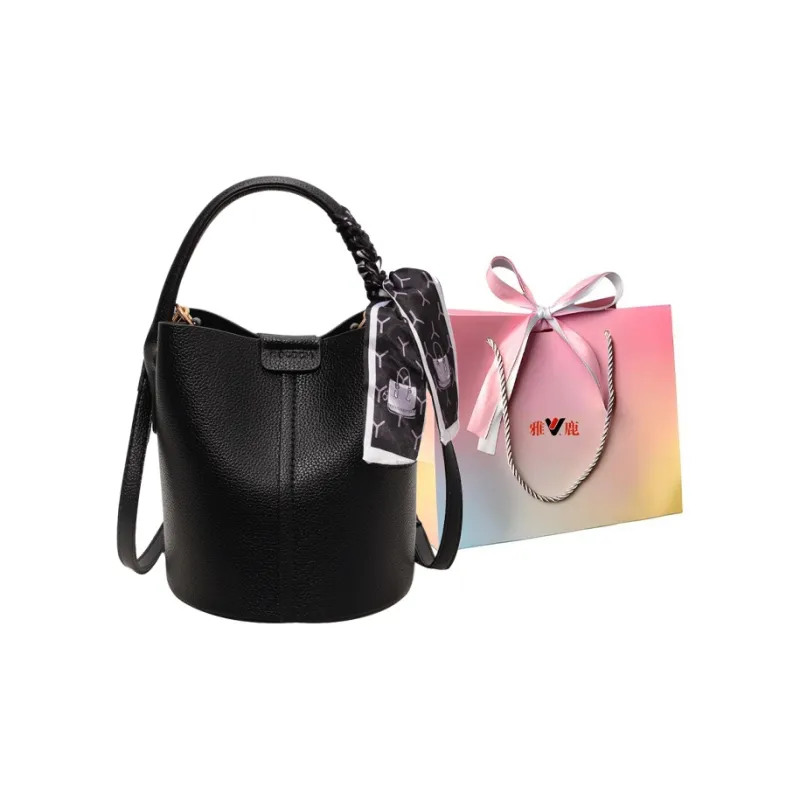 Yalu PU Handbag, Shoulder Bag Women's Black/Red-0