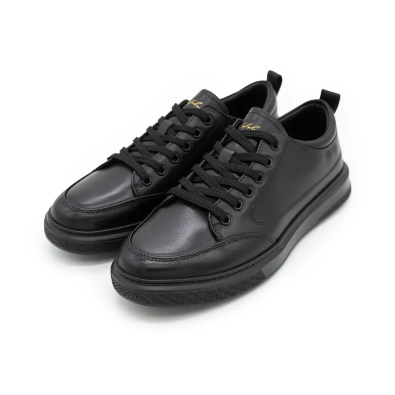 Satchi Slip Resistant Low Top Skateboard Shoes Men's Black-2