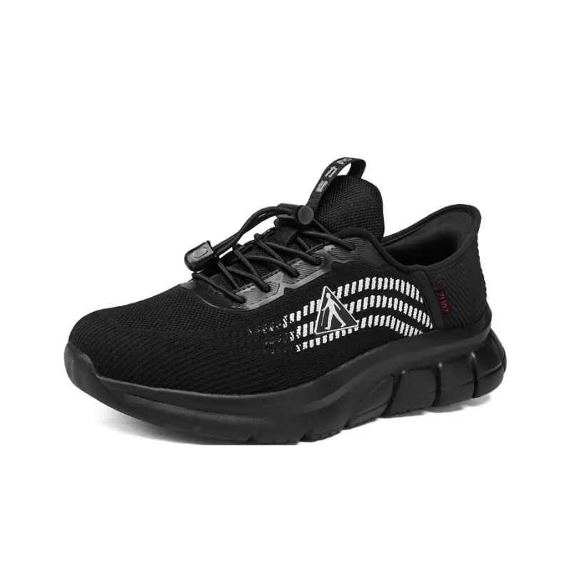 ZULIZ Cushioning Anti Slip Wear Resistant Coverage Support Balance Lightweight Low Top Casual Shoes Men's Black-1