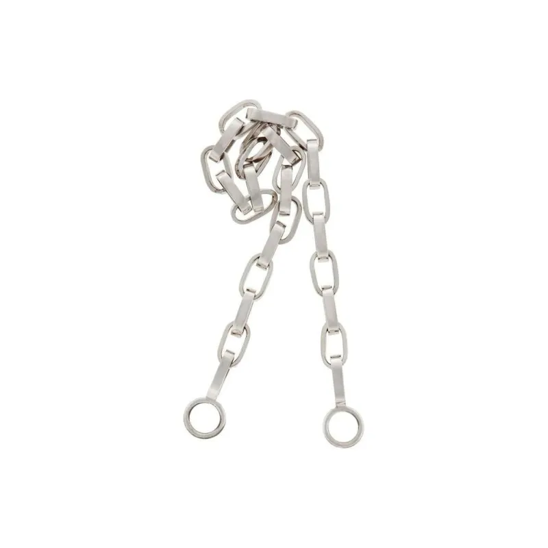 Marla Aaron 14kt White Gold Handmade Biker Chain Bracelet-0