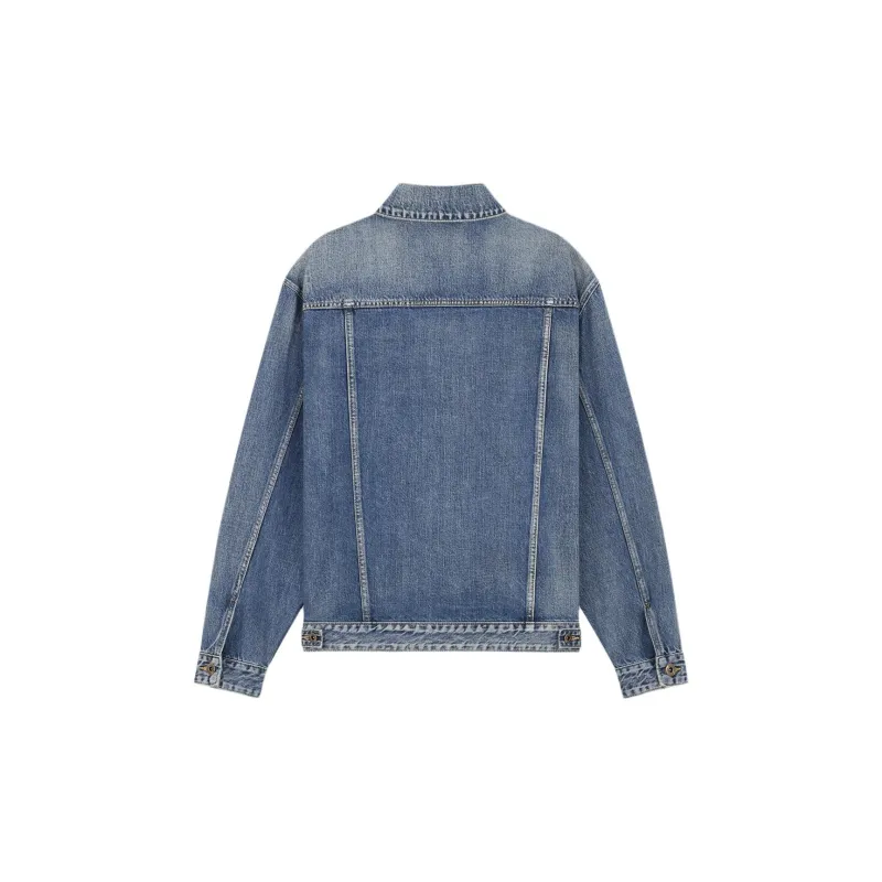 WE11DONE Logo embroidered Denim Jacket-1