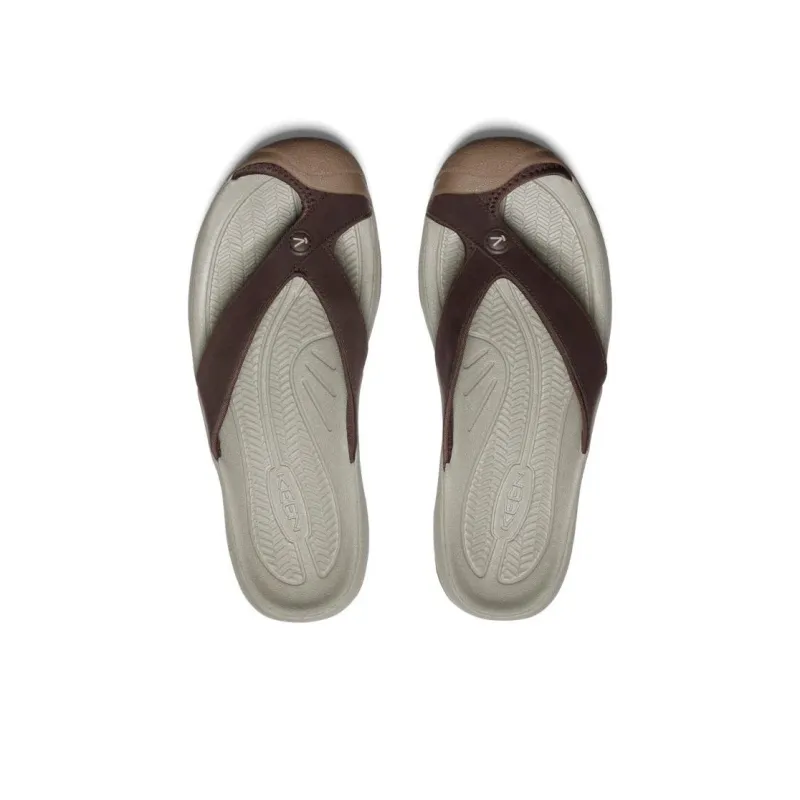 KEEN Slip Resistant Flip Flops Men's Brown-3