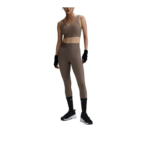 Nike Pro Sculpt Leggings Women's Mink Brown/White