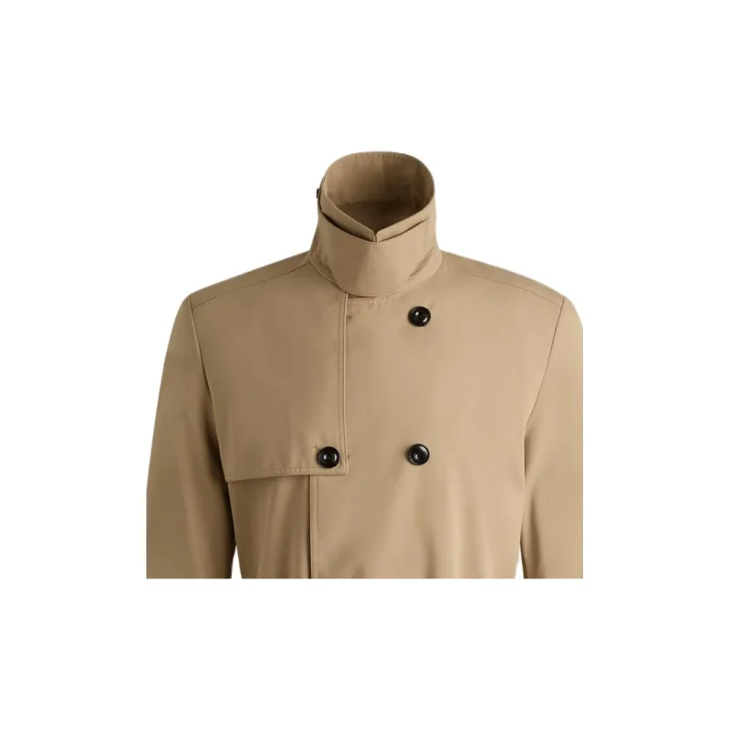HUGO BOSS Trench Coat Men's Beige-1