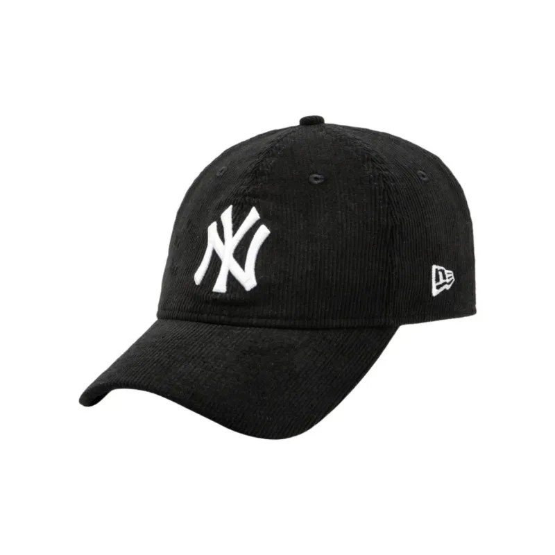 New Era Cotton Corduroy Baseball Caps Unisex Black-0