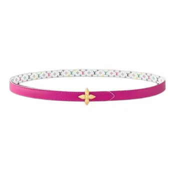 LOUIS VUITTON Lv X Tm Mini Flowergram 15mm Reversible Belt