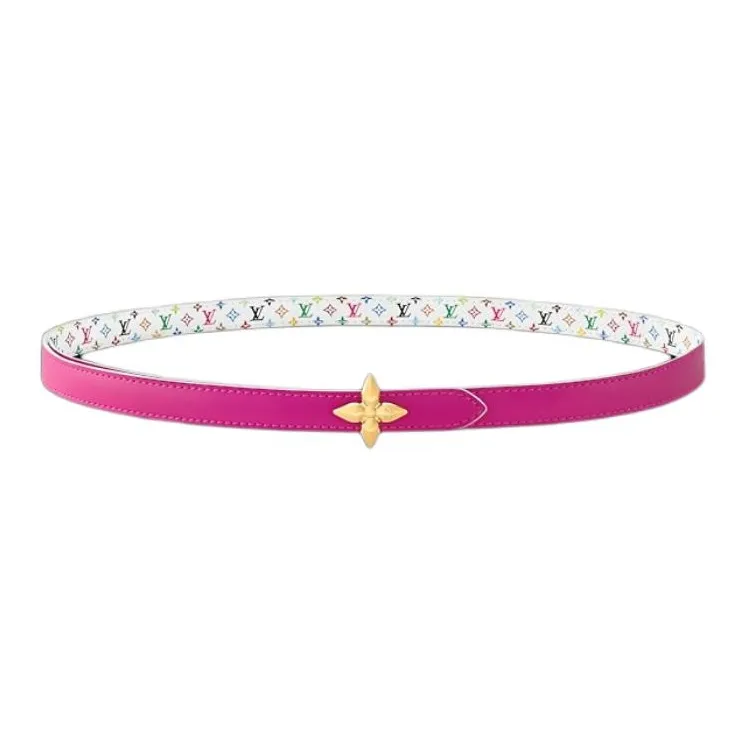 LOUIS VUITTON Lv X Tm Mini Flowergram 15mm Reversible Belt-0