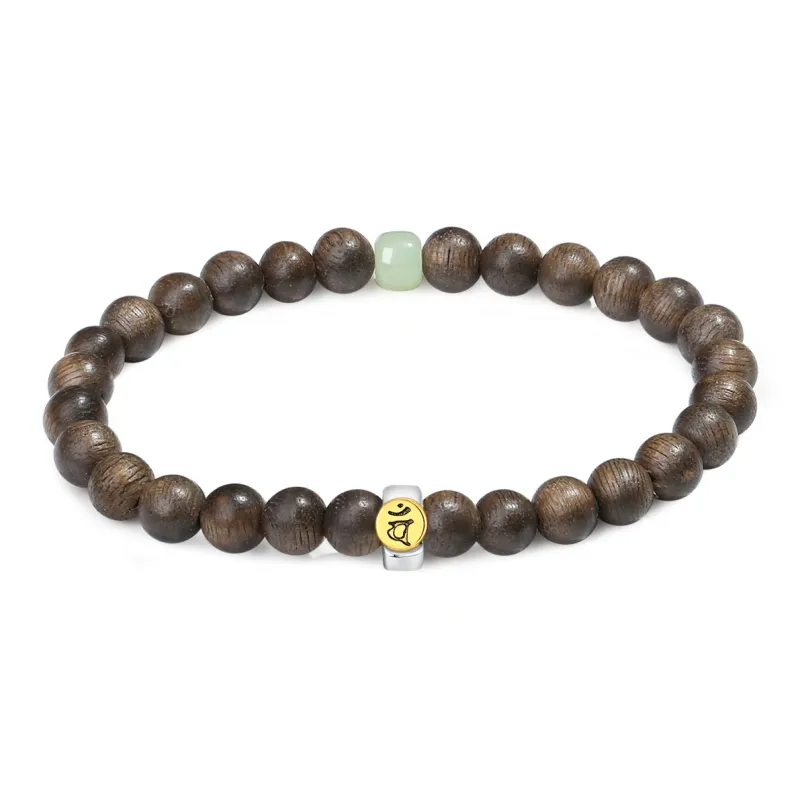 PUTUOSHANWENCHUANG Fragrance Agarwood Bracelets Unisex-4
