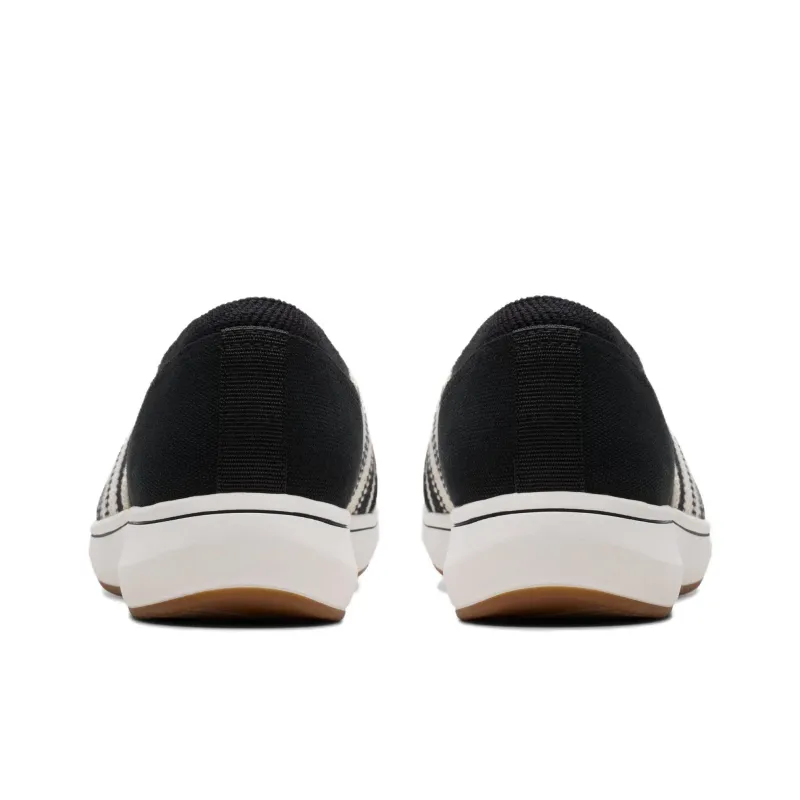 Clarks Breeze Sky Mist Slip-Resistant Low-Top Casual Shoes Women's Black Beige-3
