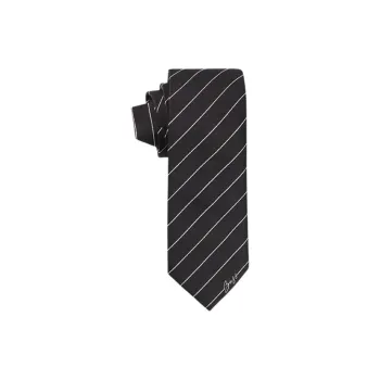 HUGO BOSS Mulberry Silk Polyester Fiber Ties Men's Black