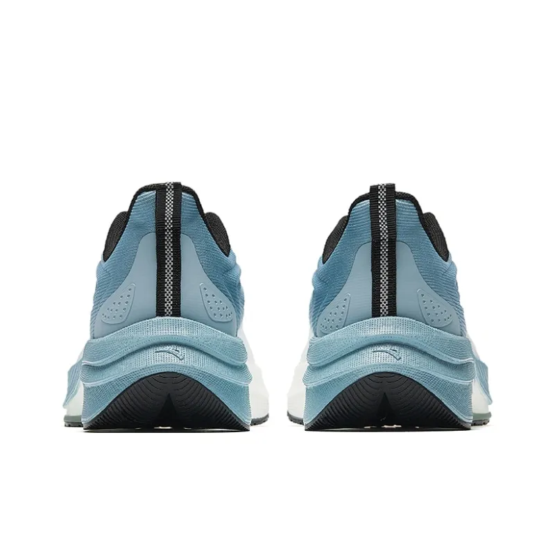 CHAOJIANTA Cushioned Slip Resistant Rebound Low Top Training Running Shoes Men's White Black Blue-3