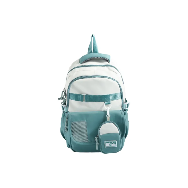 MOK Fabric Backpack Regular Unisex Gray/Black/Green/Blue/Pink/Brown-2
