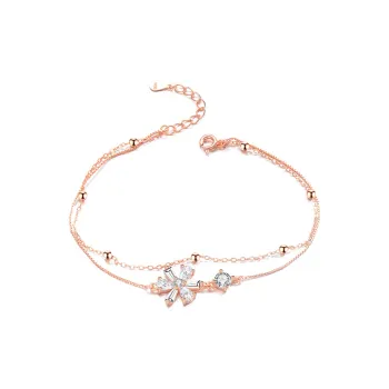 Regalrose 925 Sterling Silver Bracelets Women's Silver Rose Gold