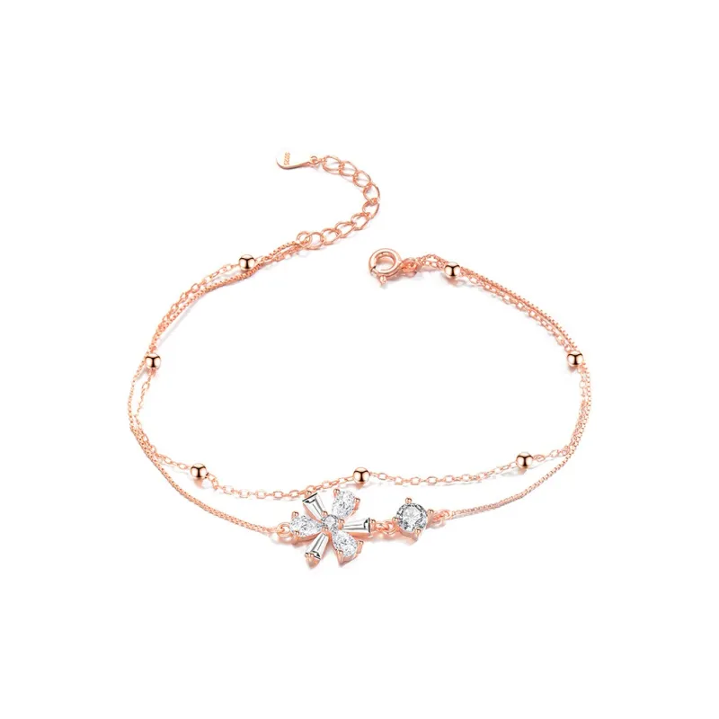 Regalrose 925 Sterling Silver Bracelets Women's Silver Rose Gold-5