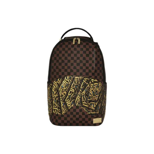 SPRAYGROUND Artificial Leather Backpack Unisex Brown