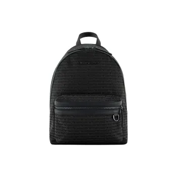 EMPORIO ARMANI Cotton Backpack Men's Black