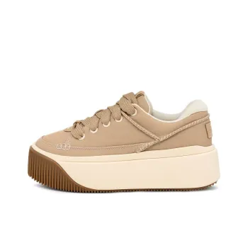 UGG Fashion Platform Slip Resistant Height Increasing Low Top Skateboard Shoes Unisex Brown