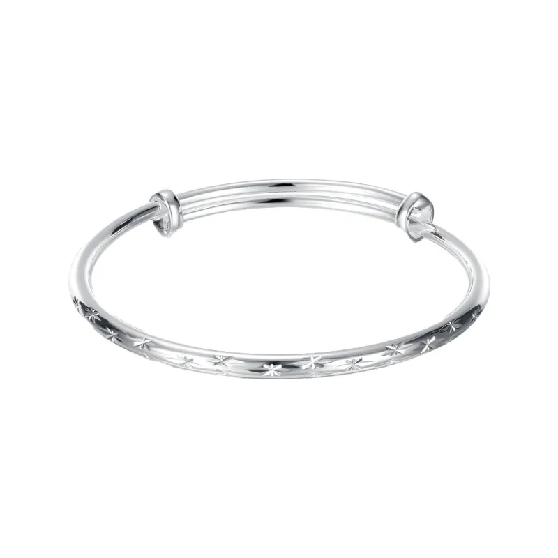 Golden Bliss 999 Fine Silver Bangles Women's-0