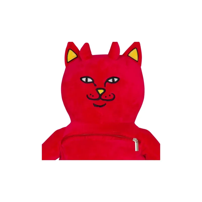 RIPNDIP Plush Backpack Regular Women's Red-4
