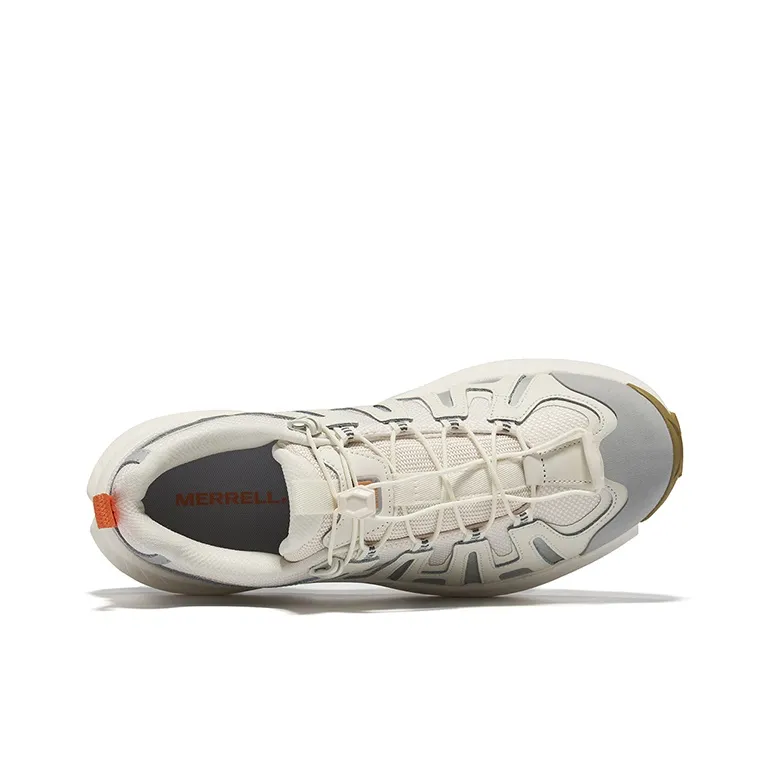 MERRELL Cushioned Slip-Resistant Low-Top Trekking Shoes Men's Milk White Gray-2