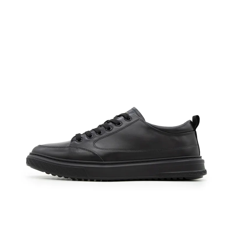 Satchi Slip Resistant Low Top Skateboard Shoes Men's Black-0