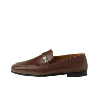HERMES Giovanni Loafers Men's Brown