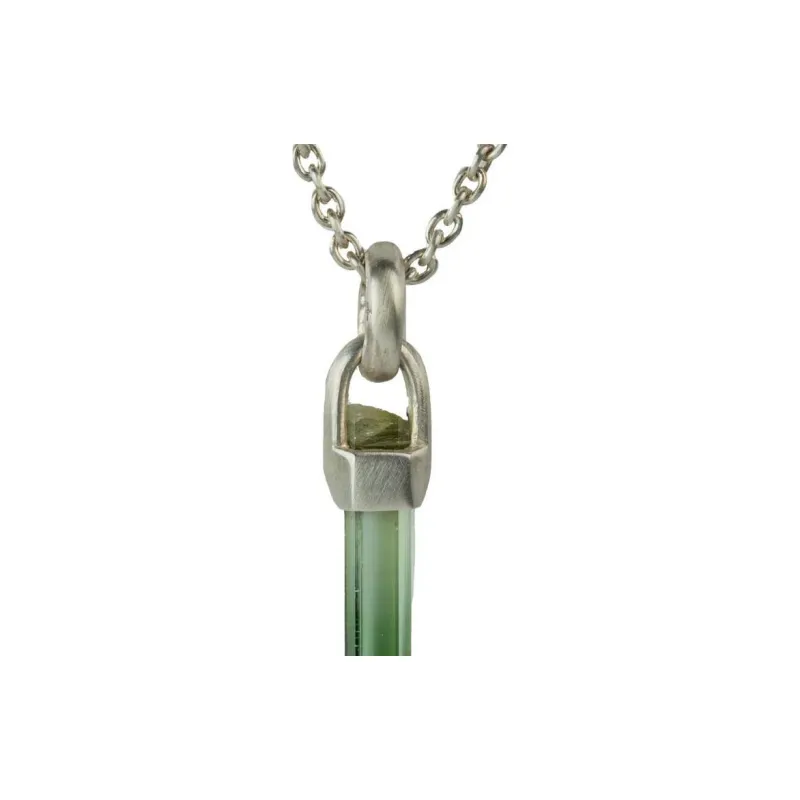 Parts Of Four Sterling Silver Talisman Elbaite Necklace-2