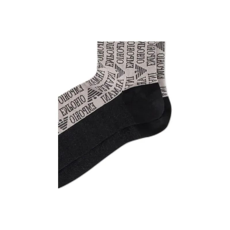 EMPORIO ARMANI Logo Intarsia Pair Of Three Socks-4
