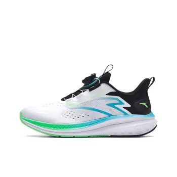 Anta Lite Cushioning Wear-Resistant Low-Top Running Shoes Men's Anta White/Black