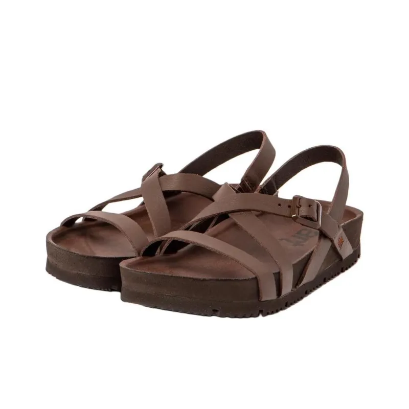 Art BURDEOS Strap Sandals Women's Brown-1