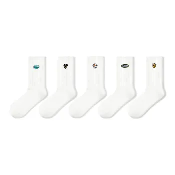 Primeet Mid Calf Socks Unisex 5 Pack Wave Arrival