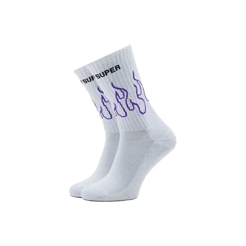 Vision Of Super Mid Calf Socks Men's 1 Pack White-1