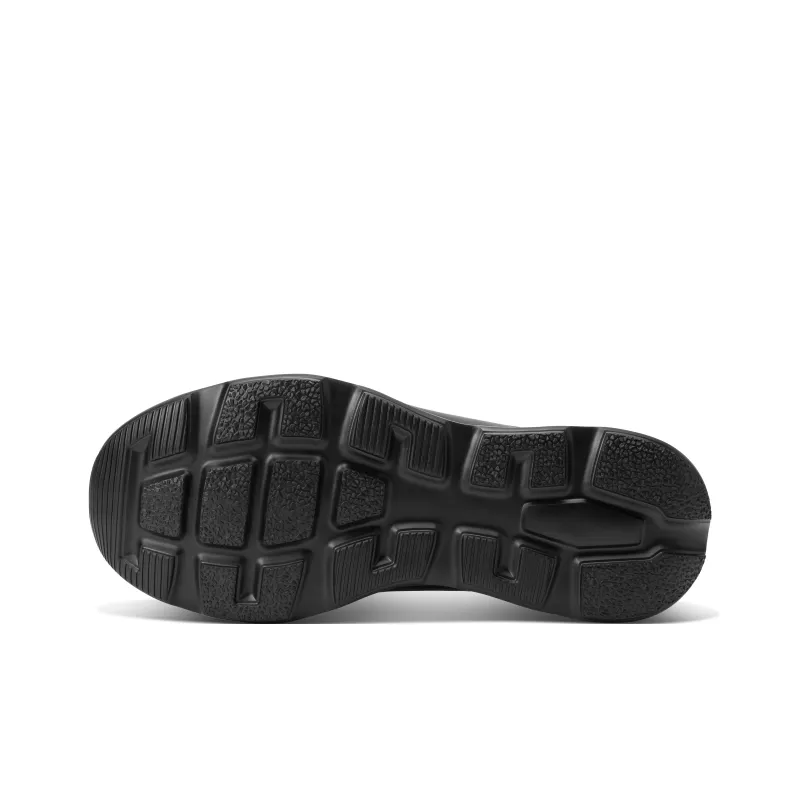 LAILE Water Float Cushioning Breathable Coverage Height Increasing Low Top Casual Shoes Men's Black-6
