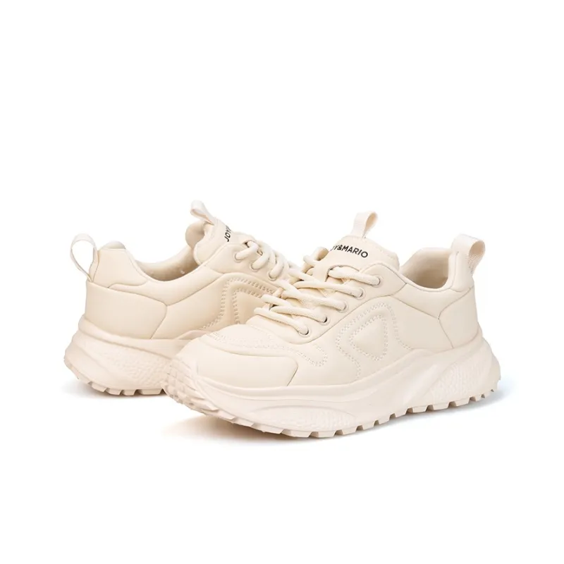 Joy&Mario Slip Resistant Lightweight Height Increasing Low Top Casual Shoes Women's-8