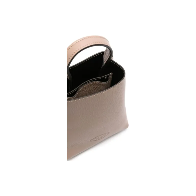 TOD'S Logo Plaque Top Handle Bag-3