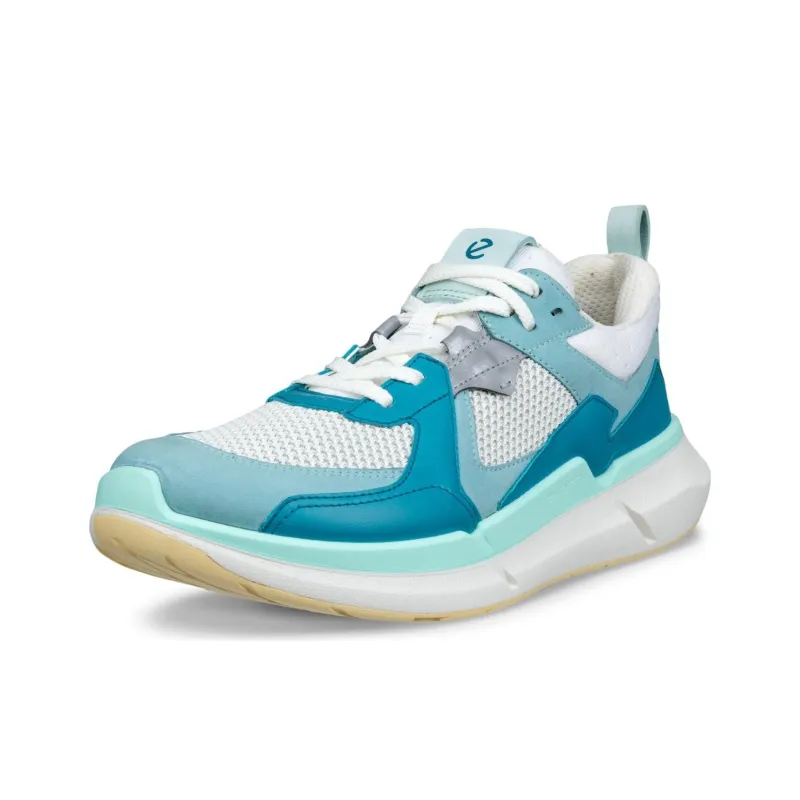 Ecco Biom 2.2 Slip Resistant And Breathable Low Top Casual Shoes Women's White Blue-2