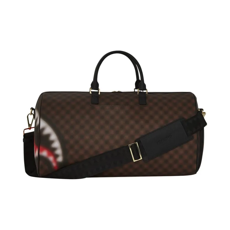 SPRAYGROUND Artificial Leather Travel Bag Unisex Brown-3