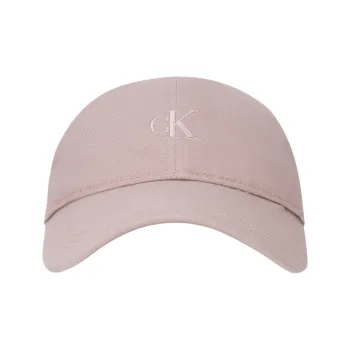 CALVIN KLEIN Cotton Baseball Caps Unisex Plum Pink
