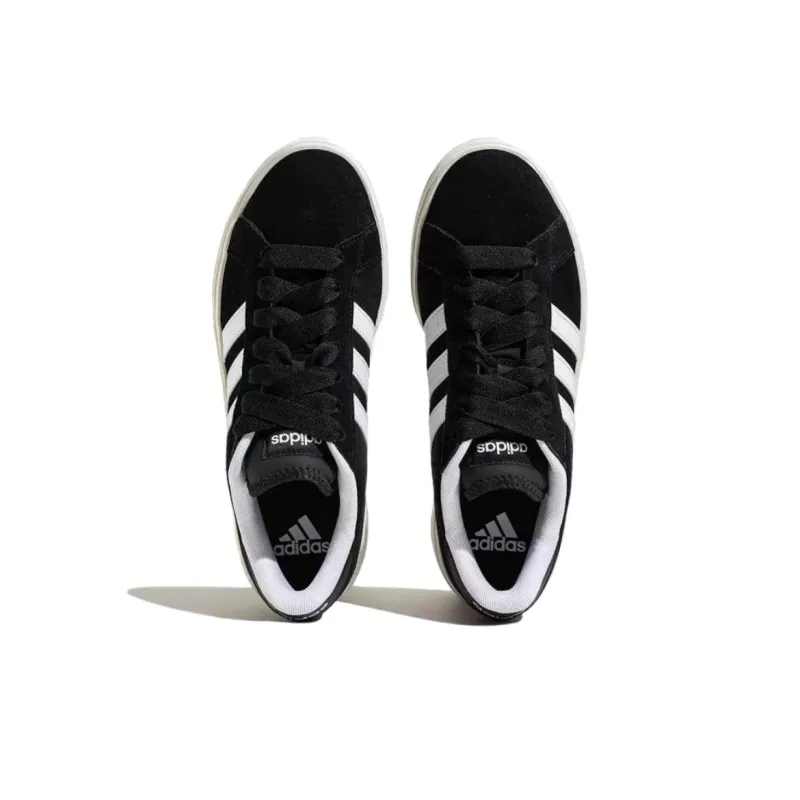 Adidas Grand Court Base 00s Anti Slip Wear Resistant Low Top Skateboard Shoes Unisex Black White-3