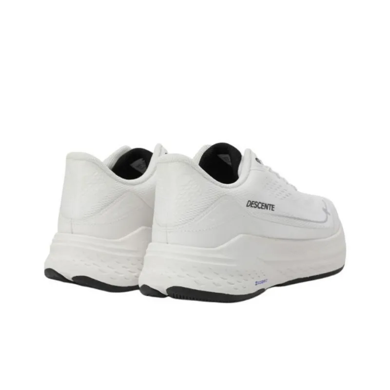 DESCENTE Anti Slip Wear Resistant Low Top Casual Running Shoes Unisex White-2