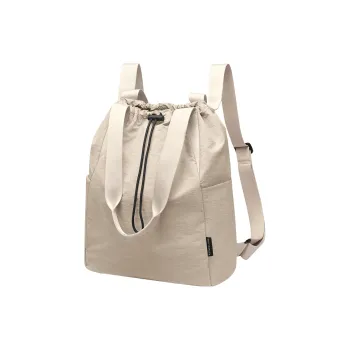 GOLF Fabric Multifunctional Backpack Women's Apricot/Black